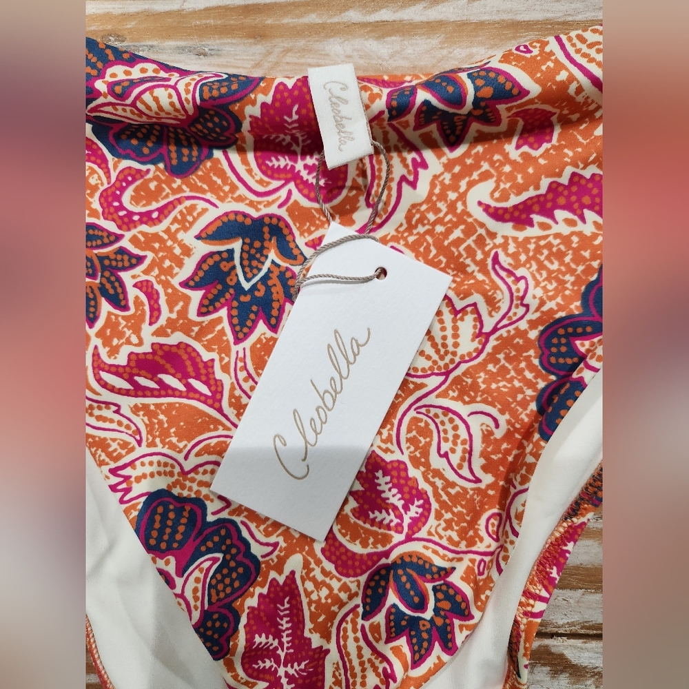 NWT Cleobella Alice High Waist Cheeky‎ Paisley Floral Print Bikini Bottom M - Picture 4 of 7
